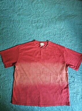 Women's Red Ombre Crewneck T‑Shirt 100% Cotton